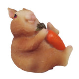 Max Resin Miniature Craft Rabbit Figurines Fairy Garden Decor C-Holding Carrots