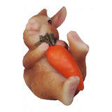 Max Resin Miniature Craft Rabbit Figurines Fairy Garden Decor C-Holding Carrots