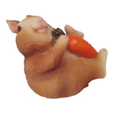 Max Resin Miniature Craft Rabbit Figurines Fairy Garden Decor C-Holding Carrots