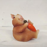 Max Resin Miniature Craft Rabbit Figurines Fairy Garden Decor C-Holding Carrots
