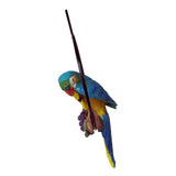 Max Hanging Parrot Statue Sculpture On Iron Round Ring  B