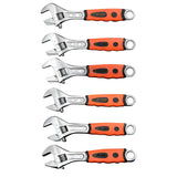 Max Alloy Steel Plumbing Adjustable Spanner Wrench Rubber Grip 8 in