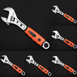 Max Alloy Steel Plumbing Adjustable Spanner Wrench Rubber Grip 8 in