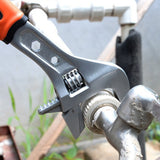 Max Alloy Steel Plumbing Adjustable Spanner Wrench Rubber Grip 8 in