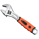 Max Alloy Steel Plumbing Adjustable Spanner Wrench Rubber Grip 8 in