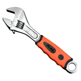 Max Alloy Steel Plumbing Adjustable Spanner Wrench Rubber Grip 8 in