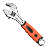 Max Alloy Steel Plumbing Adjustable Spanner Wrench Rubber Grip 8 in