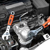 Max Alloy Steel Plumbing Adjustable Spanner Wrench Rubber Grip 8 in