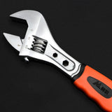 Max Alloy Steel Plumbing Adjustable Spanner Wrench Rubber Grip 8 in