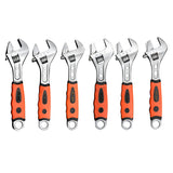 Max Alloy Steel Plumbing Adjustable Spanner Wrench Rubber Grip 8 in