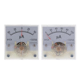 Max DC Ammeter Analog Panel Meter Amp Meter Current Gauge Pointer Type 50uA