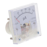 Max DC Ammeter Analog Panel Meter Amp Meter Current Gauge Pointer Type 100uA
