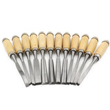 Max 12Pcs Professional Woodworking Carving Hand Tool Set with Carrying Case