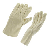 Max Durable Anti-slip Canvas Garden Gloves Safety Protection Grip Work Gloves