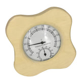 Max Wooden Sauna Room Thermometer and Hygrometer Flower Shaped