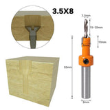 Max Maxb 8mm Shank Countersink Drill Bits Woodworking Chamfer Counter Bits 3.5mmX8mm