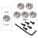Max Maxb Router Bit Top and Shank Bearings Accessory 5pcs Inner 4.76mm Outer 12.7mm