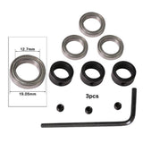 Max Maxb Router Bit Top and Shank Bearings Accessory 3pcs Inner 12.7mm Outer 19.05mm