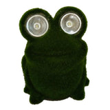 Max Maxb Resin Flocking Animal Figurines Solar LED Garden Lights Lawn Ornament Frog