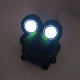 Max Maxb Resin Flocking Animal Figurines Solar LED Garden Lights Lawn Ornament Frog