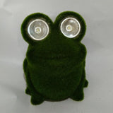 Max Maxb Resin Flocking Animal Figurines Solar LED Garden Lights Lawn Ornament Frog