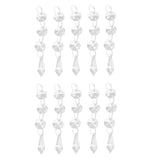 Max 10pcs Christmas Drops Teadrop Festival Party Xmas Tree Hanging Decor Pendant