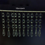 Max 10pcs Christmas Drops Teadrop Festival Party Xmas Tree Hanging Decor Pendant