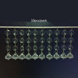 Max 10PCS Christmas Drops Diamond Festival Party Xmas Tree Hanging Decor Pendant