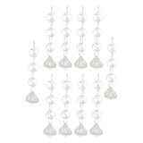 Max 10PCS Christmas Drops Diamond Festival Party Xmas Tree Hanging Decor Pendant