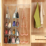 Max 8 Pocket Purse Organizer Storage Rack Closet Handbag Hanging Wardrobe