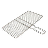 Max Outdoor Stainless BBQ Barbecue Grilling Basket Fish Vege 24x39cm - Grids