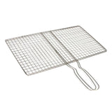 Max Outdoor Stainless BBQ Barbecue Grilling Basket Fish Vege 24x39cm - Grids