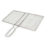 Max Outdoor Stainless BBQ Barbecue Grilling Basket Fish Vege 24x39cm - Grids