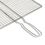 Max Outdoor Stainless BBQ Barbecue Grilling Basket Fish Vege 24x39cm - Grids