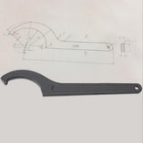 Max #45 Steel Square Head Adjustable Spanner Hook Wrench Tool 34-36mm