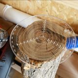 Maxbell Clear Round Center Finder Compass for Wood Turners Lathe Work  20cm(8inch)