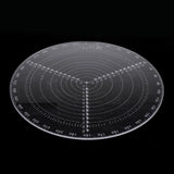 Maxbell Clear Round Center Finder Compass for Wood Turners Lathe Work  30cm(12inch)