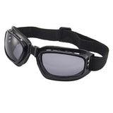 Max Motorcycle Riding Glasses Padding Goggles UV Protection Gray Mirror