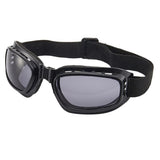 Max Motorcycle Riding Glasses Padding Goggles UV Protection Gray Mirror