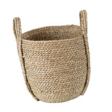 Max Natural Straw Woven Flower Pot Basket Green Plant Holder Cloth Hamper S