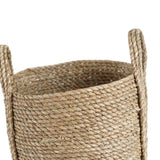 Max Natural Straw Woven Flower Pot Basket Green Plant Holder Cloth Hamper S