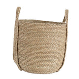 Max Natural Straw Woven Flower Pot Basket Green Plant Holder Cloth Hamper M