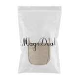 Max Natural Straw Woven Flower Pot Basket Green Plant Holder Cloth Hamper M