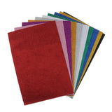 Maxbell 10pcs EVA Foam Sheets Adhesive Glitter Foam Paper Craft Foam Sheets Colorful