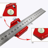 Max Angle Square Ruler Woodworking Scriber Ruler Carpentry Measuring Tools