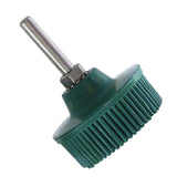 Max Drill Bristle Brush Disc Rubber Polishing Deburring Brush Wheels 2in Green