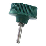 Max Drill Bristle Brush Disc Rubber Polishing Deburring Brush Wheels 2in Green