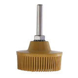 Max Drill Bristle Brush Disc Rubber Polishing Deburring Brush Wheels 2in Yellow
