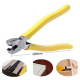 Max 8'' V-shaped Crimping Pliers 90 Degree Folding Edge Pliers Woodworking DIY