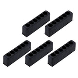 Max 5pcs Screwdriver Bit Holder Block Socket for 6-Angle Plastic  6-Hole Black